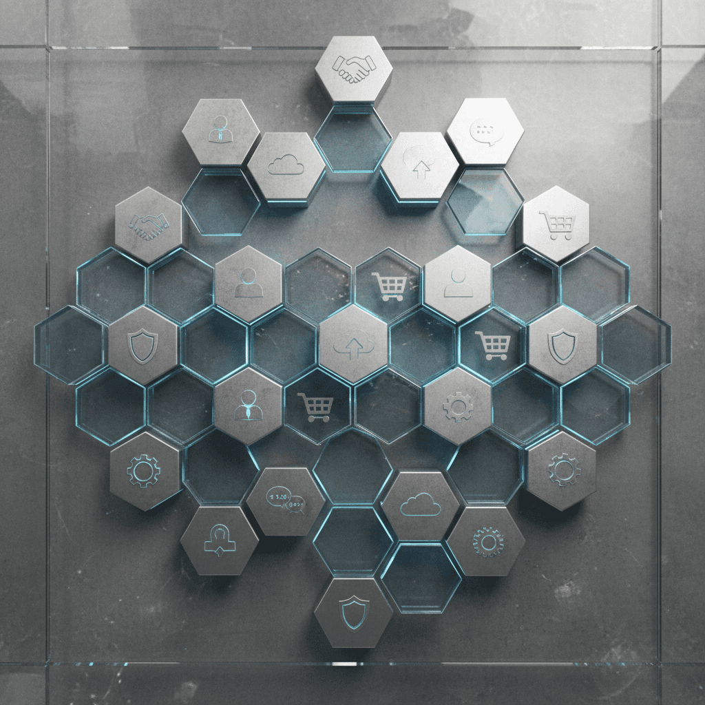 Decentralized network architecture visualization