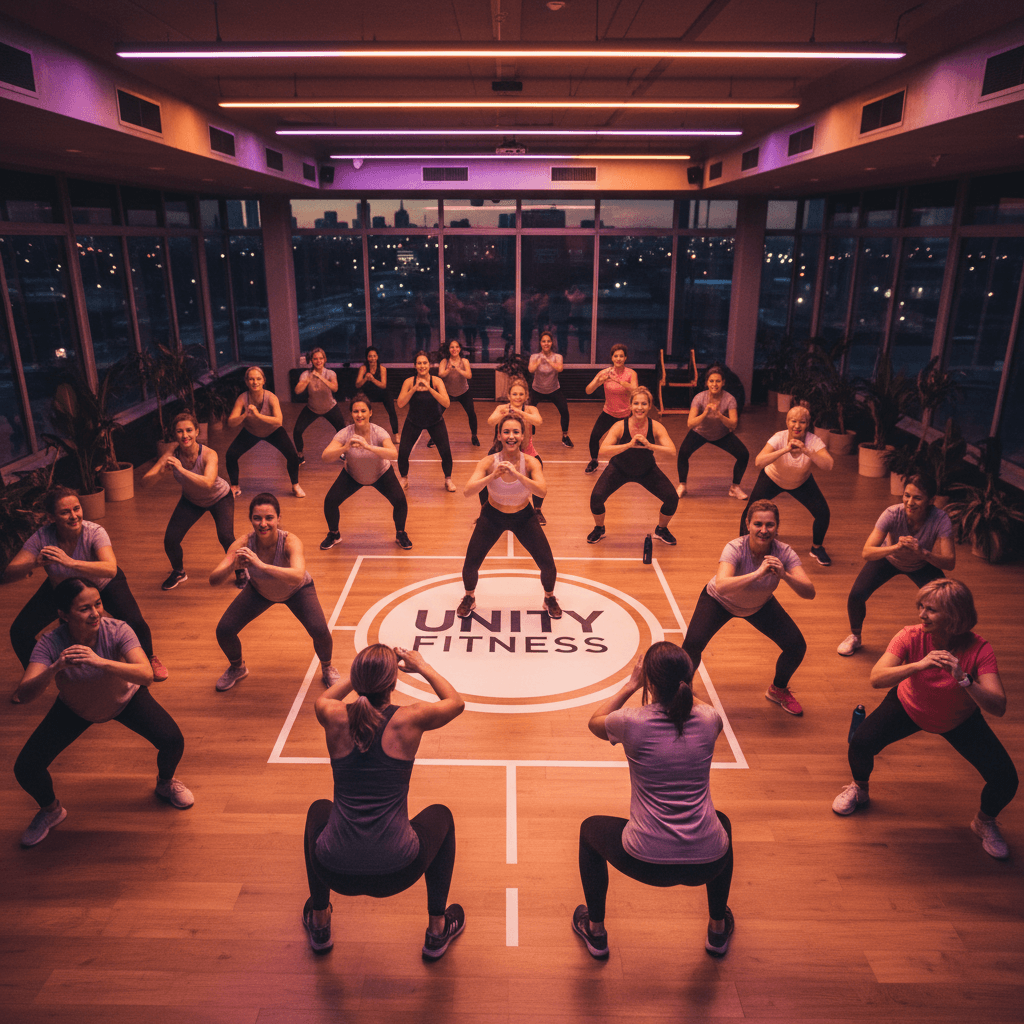 Diverse community members at a partner gym